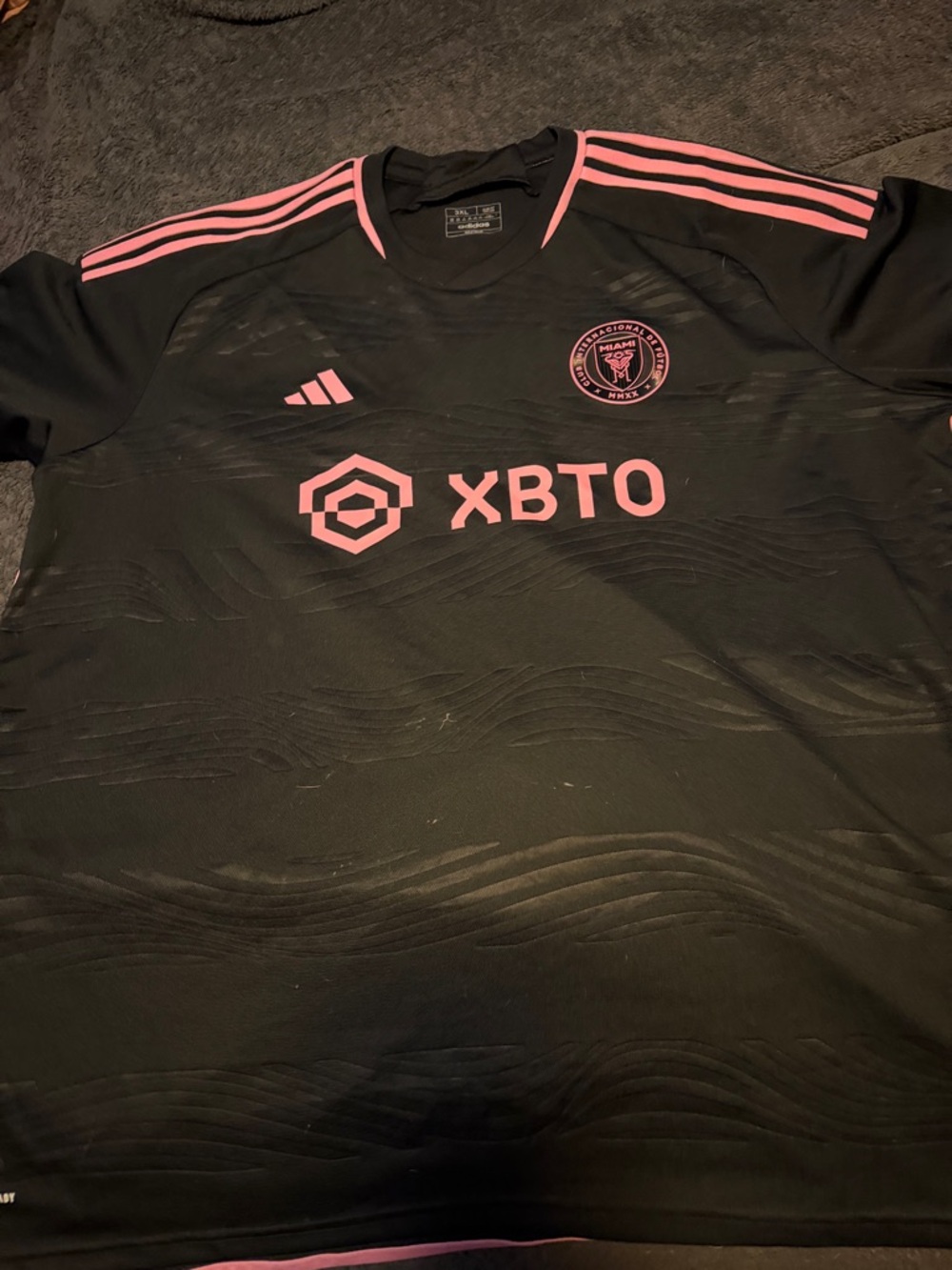adidas Messi #10 Black and Pink Soccer Jersey - Picture 2 of 2